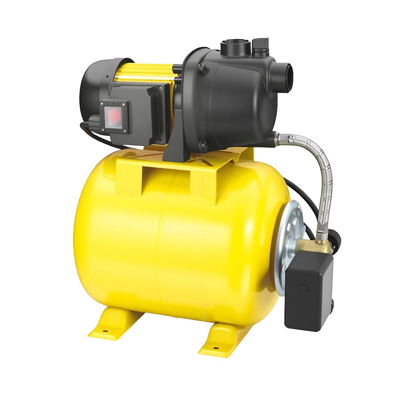 Záhradné elektrické prúdové čerpadlo s plytkou studňou s tlakovou nádržou na vodu